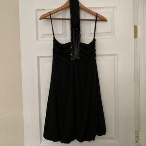 Charlotte Russe black halter dress